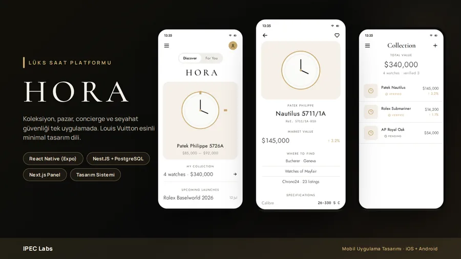 HORA application screenshot
