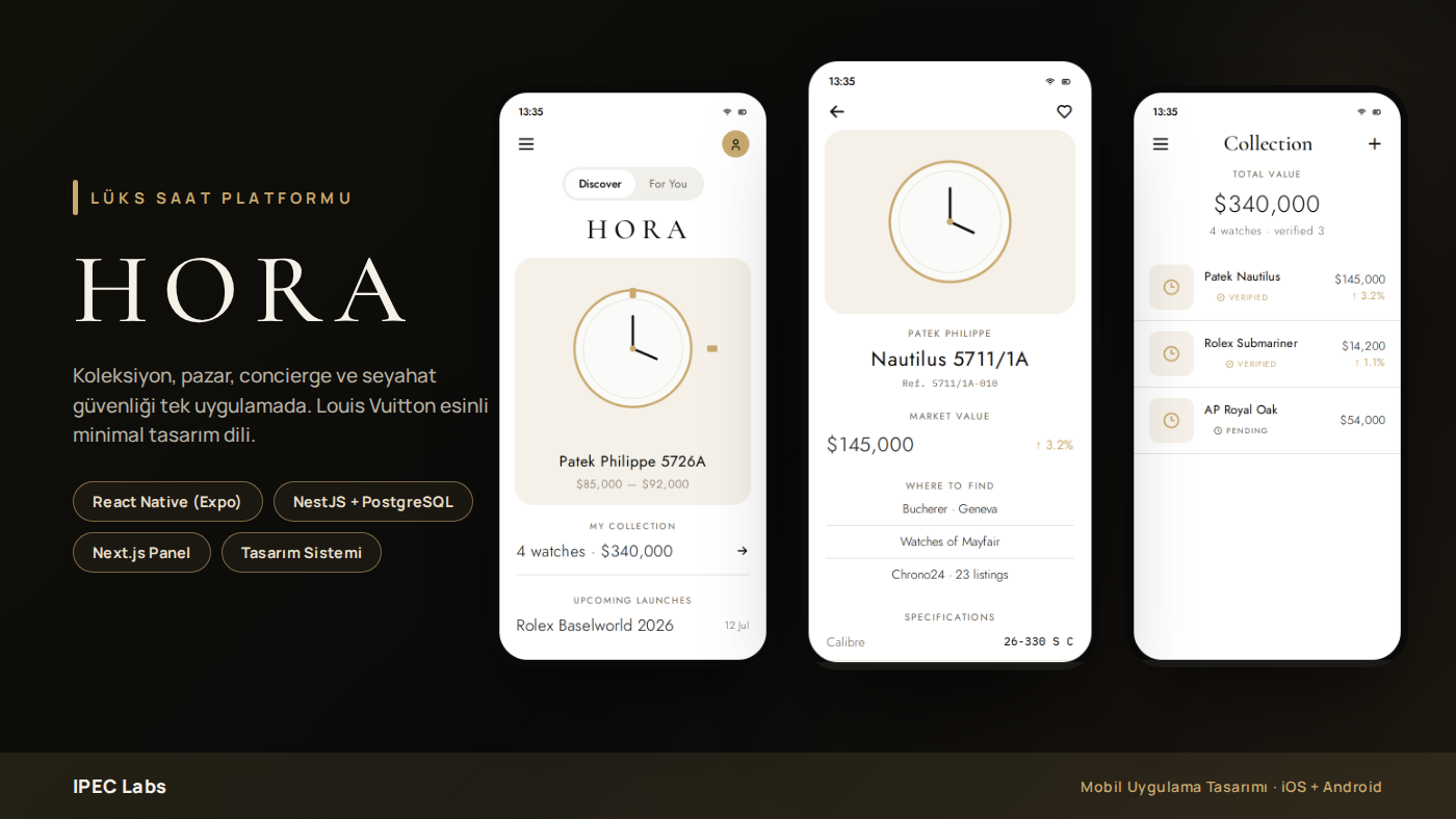 HORA interface preview