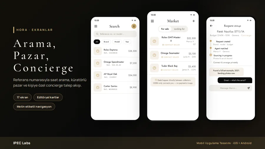 HORA — project screen 2