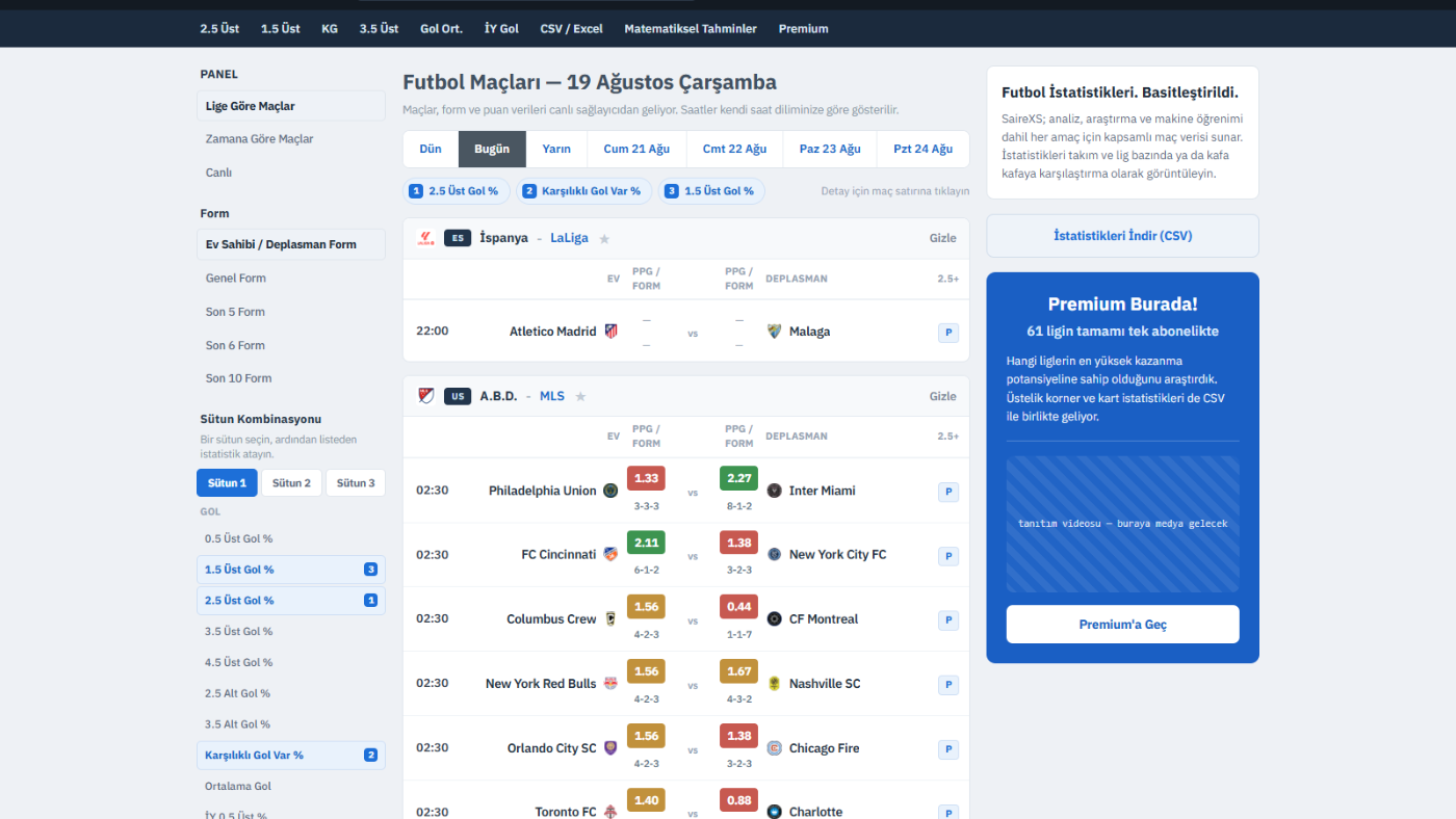 SaireXS interface preview